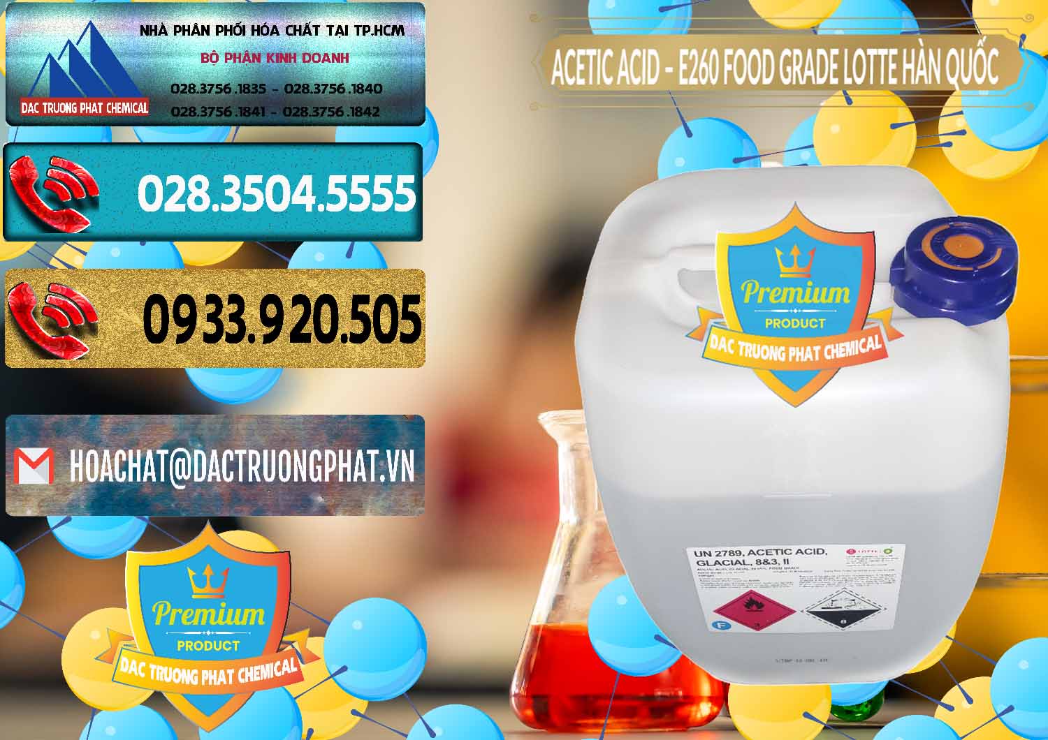 Công ty chuyên phân phối - bán Acetic Acid – Axit Acetic E260 Food Grade Hàn Quốc Lotte Korea - 0003 - Công ty cung cấp - phân phối hóa chất tại TP.HCM - hoachatdetnhuom.com