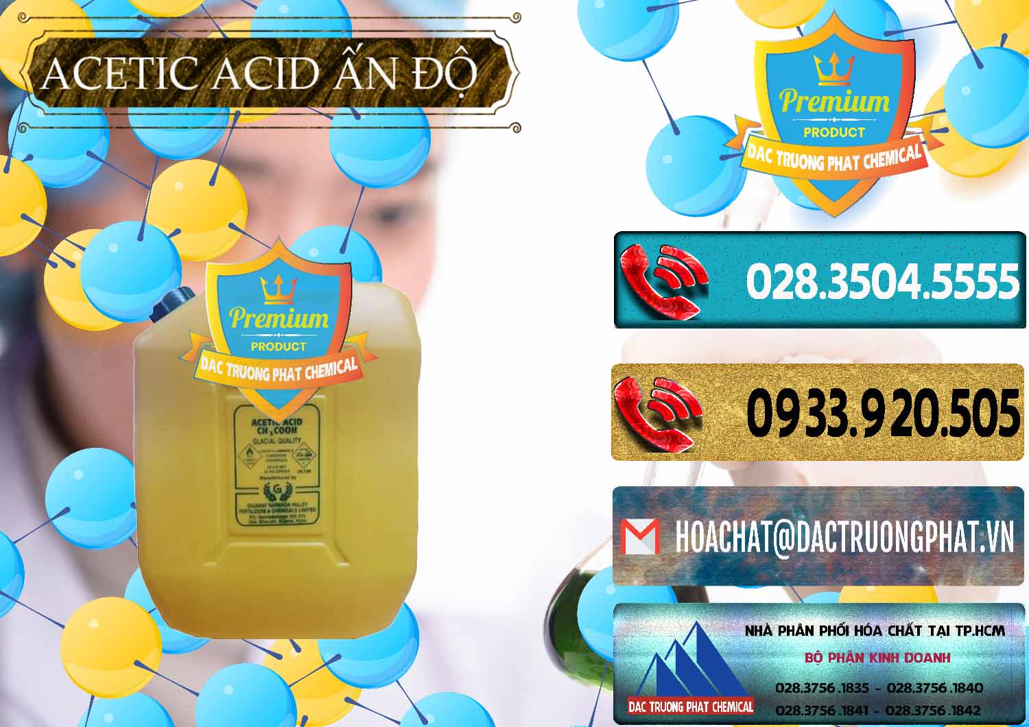 Cty nhập khẩu - bán Acetic Acid – Axit Acetic Ấn Độ India - 0359 - Nhà cung cấp - kinh doanh hóa chất tại TP.HCM - hoachatdetnhuom.com
