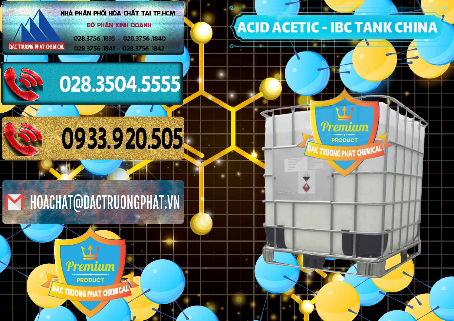 Nơi chuyên bán ( phân phối ) Acetic Acid – Axit Acetic Tank Bồn IBC Trung Quốc China - 0443 - Bán và cung cấp hóa chất tại TP.HCM - hoachatdetnhuom.com