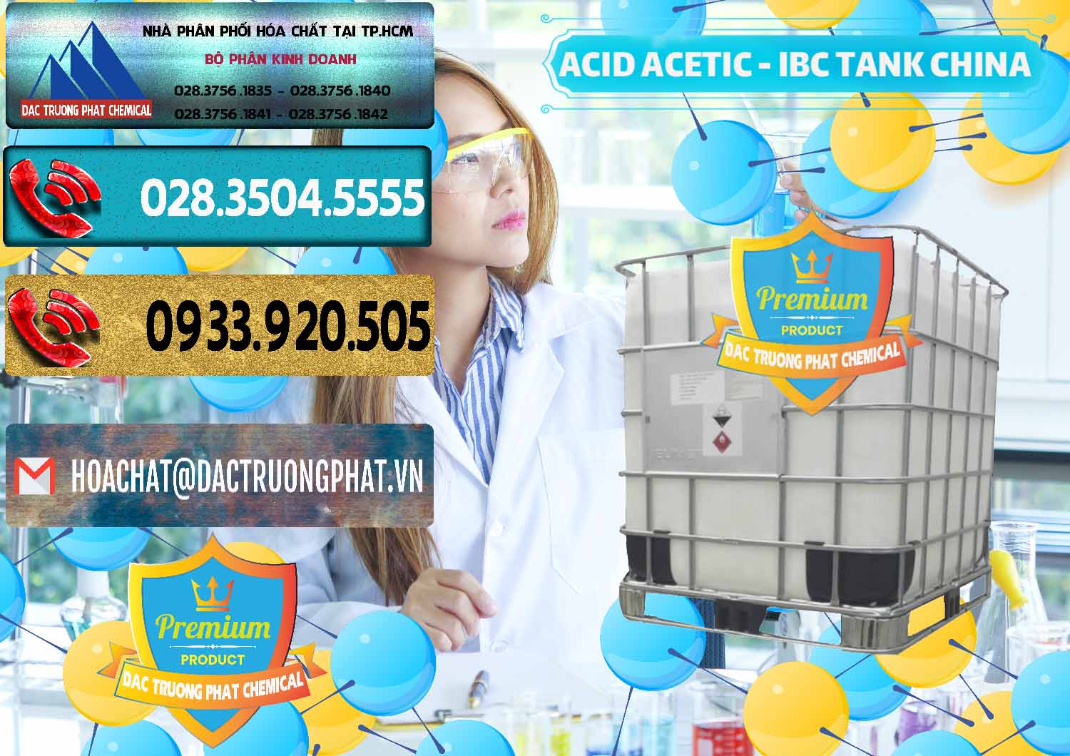 Đơn vị chuyên cung cấp & bán Acetic Acid – Axit Acetic Tank Bồn IBC Trung Quốc China - 0443 - Nhà nhập khẩu & phân phối hóa chất tại TP.HCM - hoachatdetnhuom.com