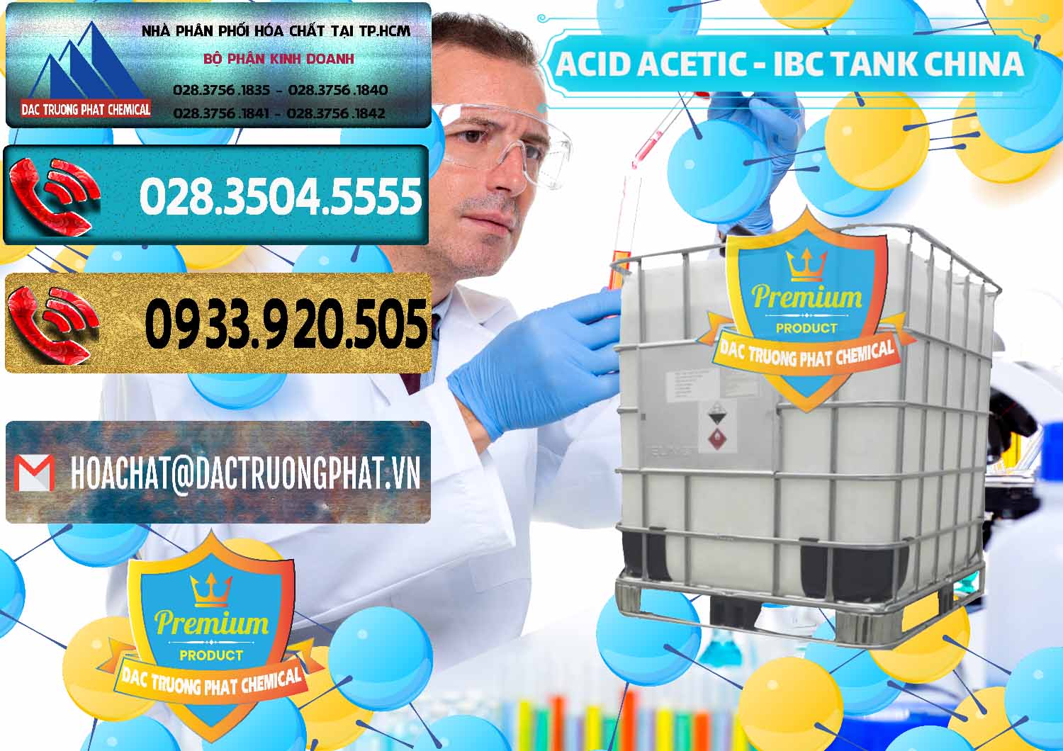 Cty chuyên bán _ cung ứng Acetic Acid – Axit Acetic Tank Bồn IBC Trung Quốc China - 0443 - Cung cấp - phân phối hóa chất tại TP.HCM - hoachatdetnhuom.com