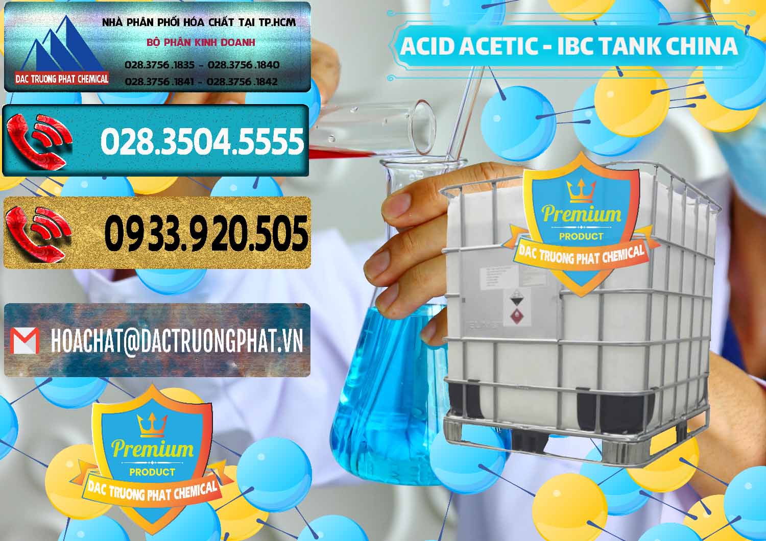 Công ty phân phối và bán Acetic Acid – Axit Acetic Tank Bồn IBC Trung Quốc China - 0443 - Công ty nhập khẩu _ cung cấp hóa chất tại TP.HCM - hoachatdetnhuom.com