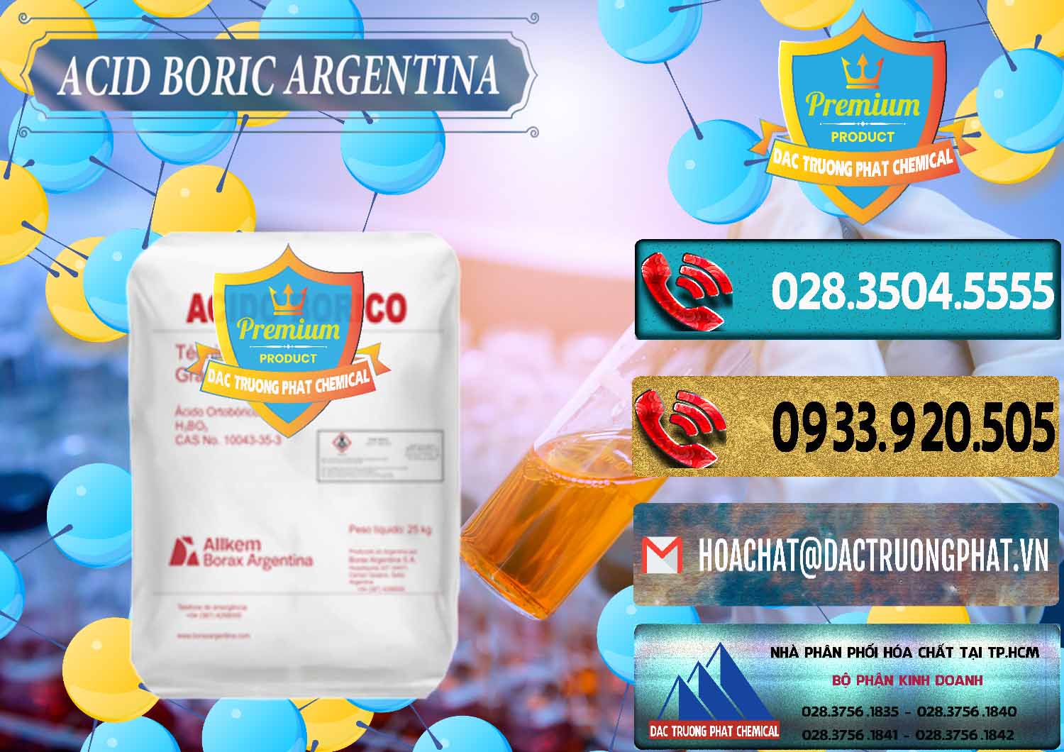 Công ty chuyên bán _ phân phối Acid Boric – Axit Boric H3BO3 99% Allkem Argentina - 0448 - Đơn vị chuyên bán & cung cấp hóa chất tại TP.HCM - hoachatdetnhuom.com
