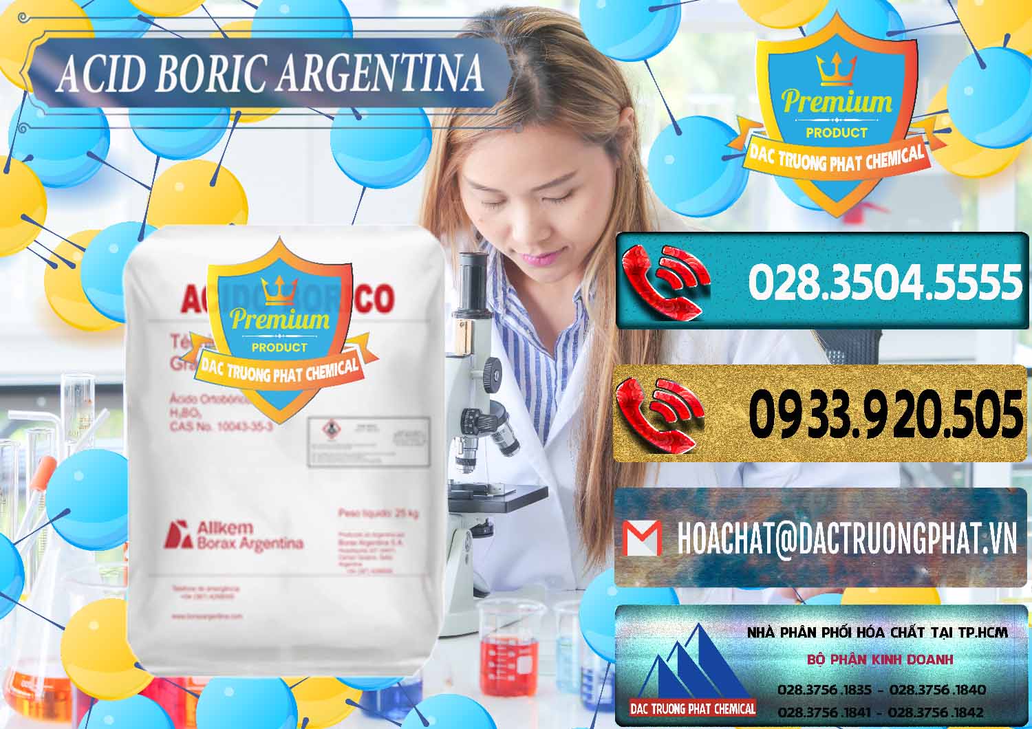 Nơi cung cấp _ bán Acid Boric – Axit Boric H3BO3 99% Allkem Argentina - 0448 - Công ty chuyên nhập khẩu & phân phối hóa chất tại TP.HCM - hoachatdetnhuom.com