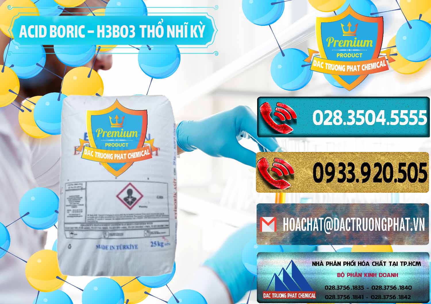 Công ty bán ( cung ứng ) Acid Boric – Axit Boric H3BO3 Etimaden Thổ Nhĩ Kỳ Turkey - 0369 - Cty chuyên cung cấp - bán hóa chất tại TP.HCM - hoachatdetnhuom.com