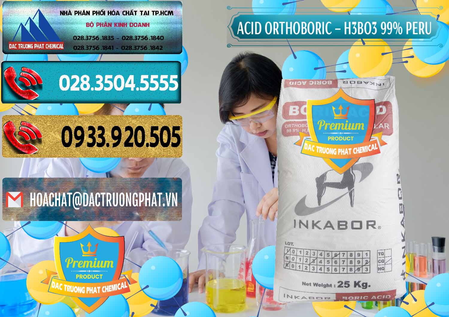 Cty chuyên phân phối ( bán ) Acid Boric – Axit Boric H3BO3 99% Inkabor Peru - 0280 - Nhà phân phối và cung cấp hóa chất tại TP.HCM - hoachatdetnhuom.com