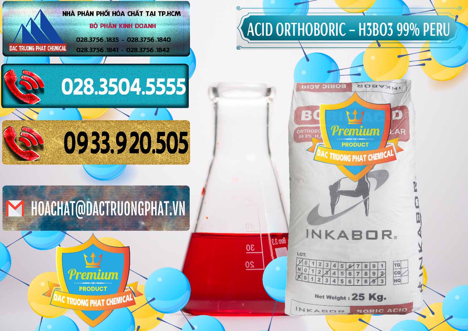 Chuyên bán - cung cấp Acid Boric – Axit Boric H3BO3 99% Inkabor Peru - 0280 - Công ty chuyên cung cấp - bán hóa chất tại TP.HCM - hoachatdetnhuom.com