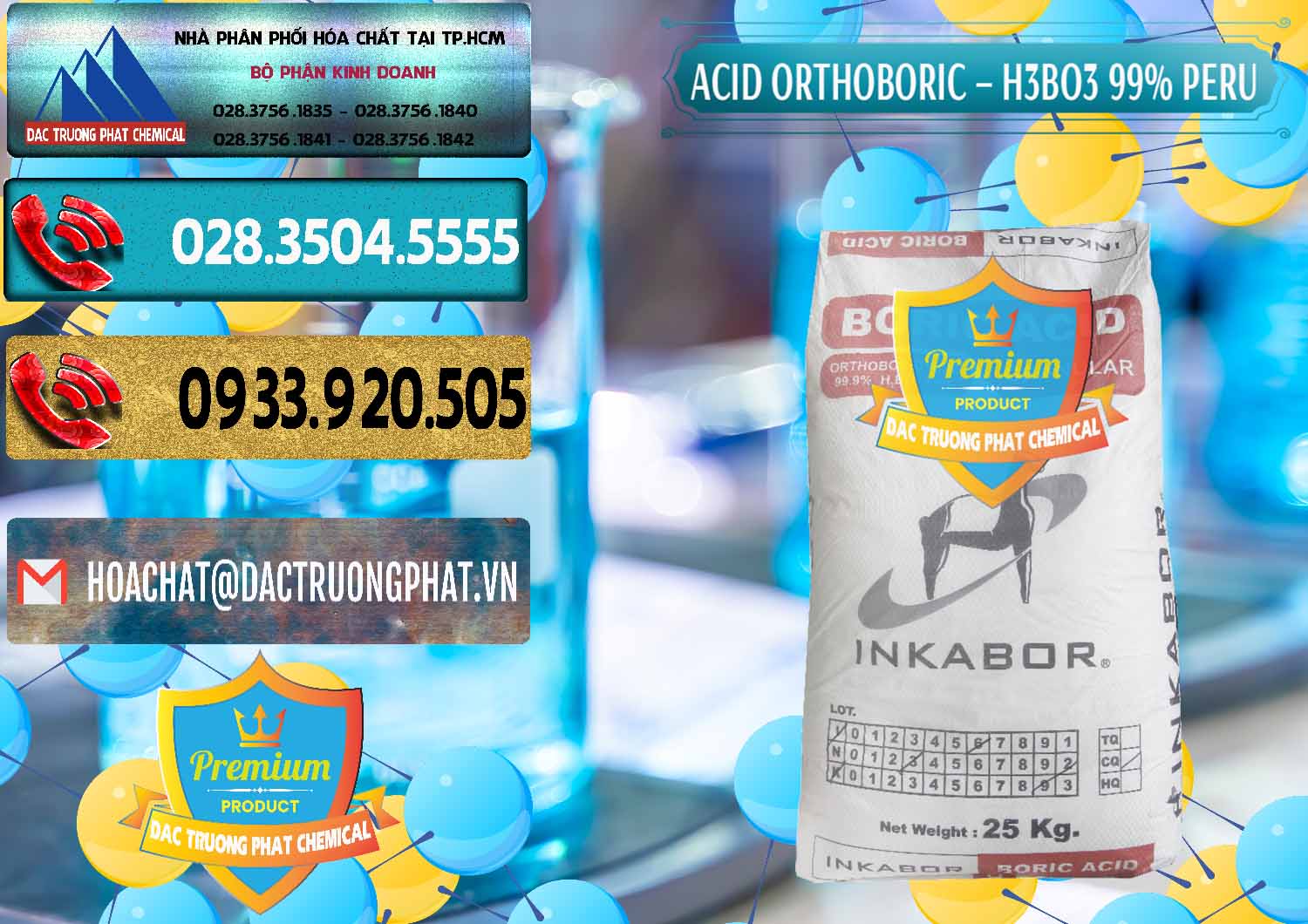 Nơi chuyên cung ứng và bán Acid Boric – Axit Boric H3BO3 99% Inkabor Peru - 0280 - Công ty chuyên cung cấp _ bán hóa chất tại TP.HCM - hoachatdetnhuom.com