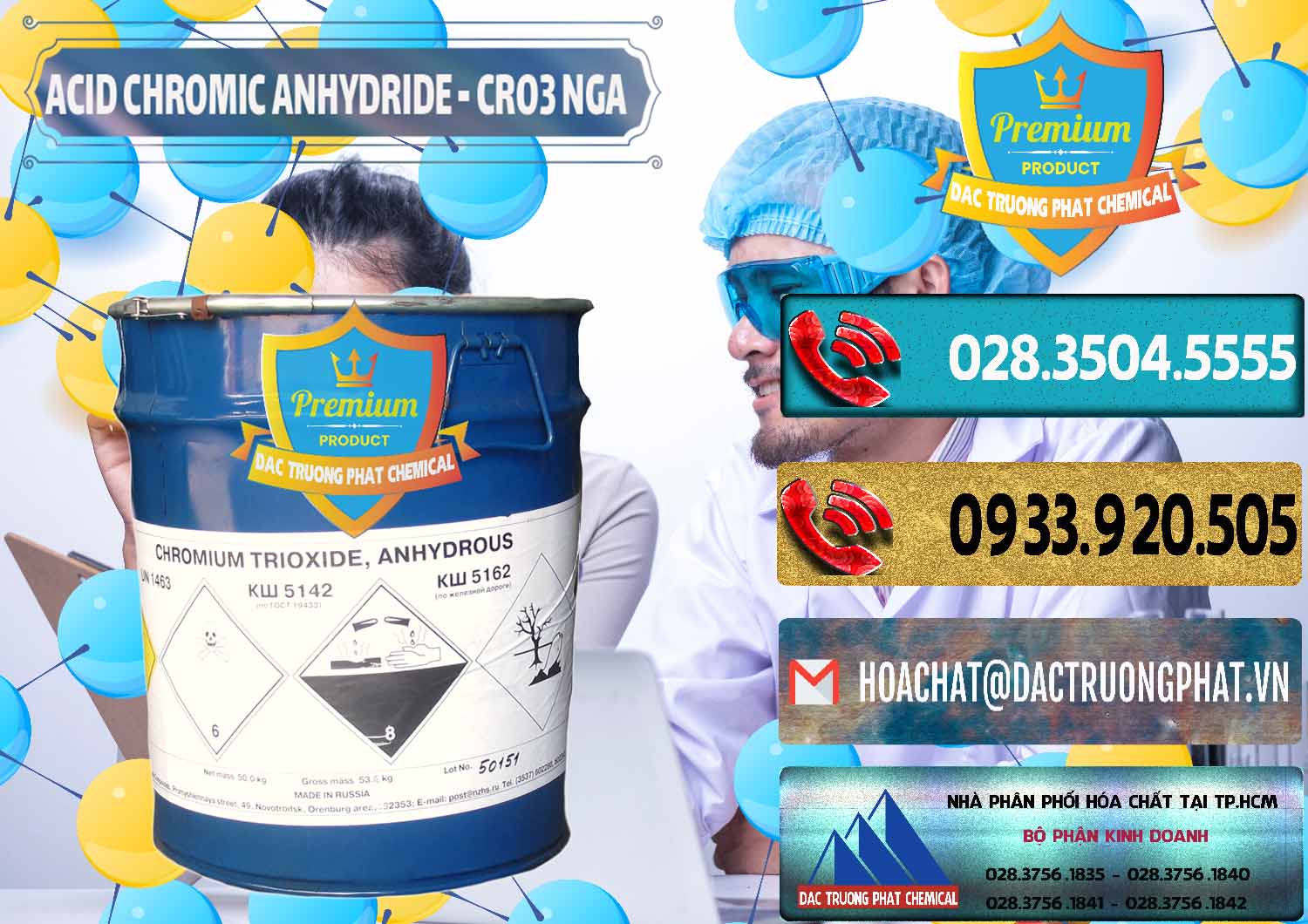 Đơn vị bán ( phân phối ) Acid Chromic Anhydride - Cromic CRO3 Nga Russia - 0006 - Công ty chuyên bán & cung cấp hóa chất tại TP.HCM - hoachatdetnhuom.com
