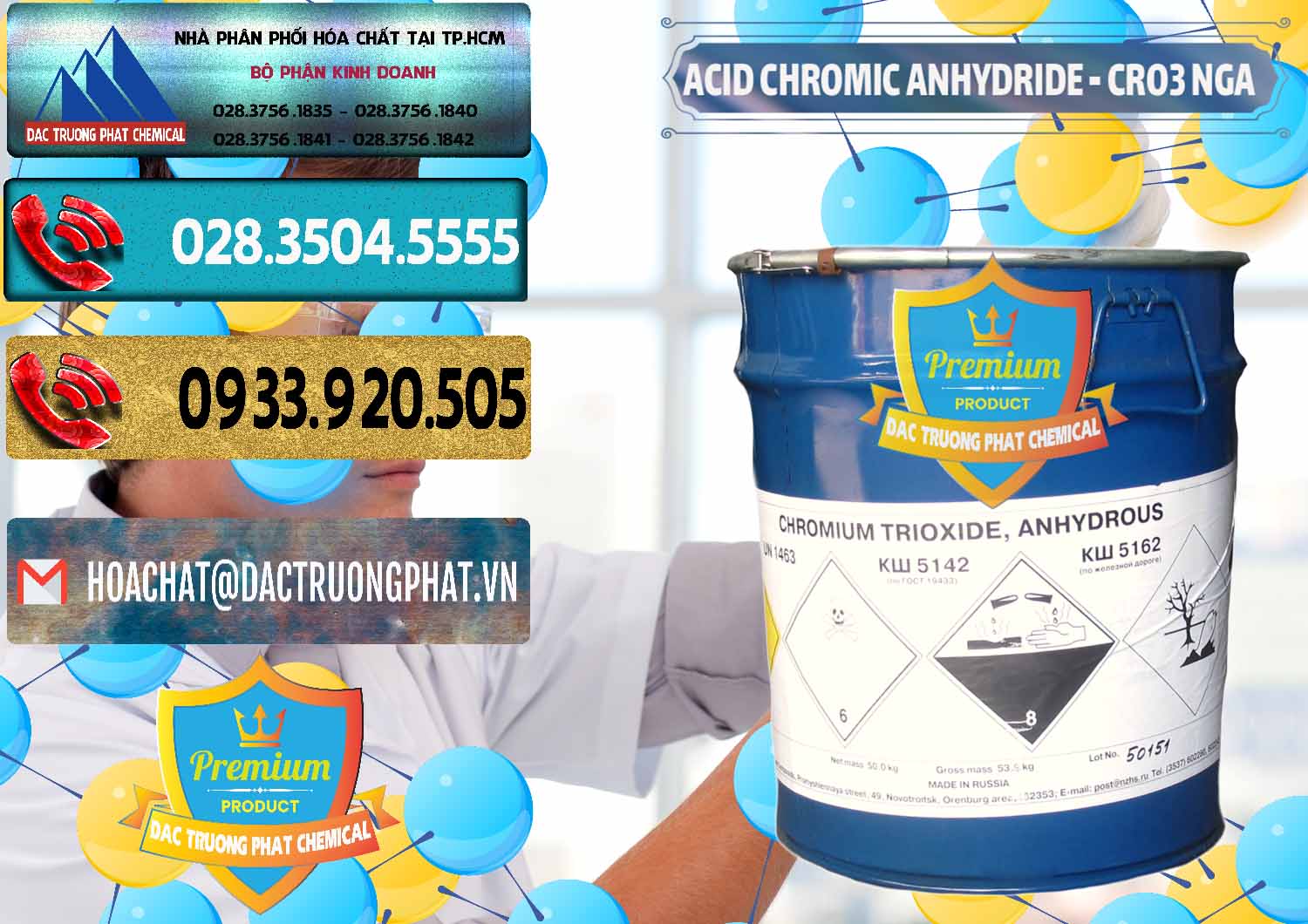 Công ty chuyên kinh doanh và bán Acid Chromic Anhydride - Cromic CRO3 Nga Russia - 0006 - Đơn vị cung ứng & phân phối hóa chất tại TP.HCM - hoachatdetnhuom.com