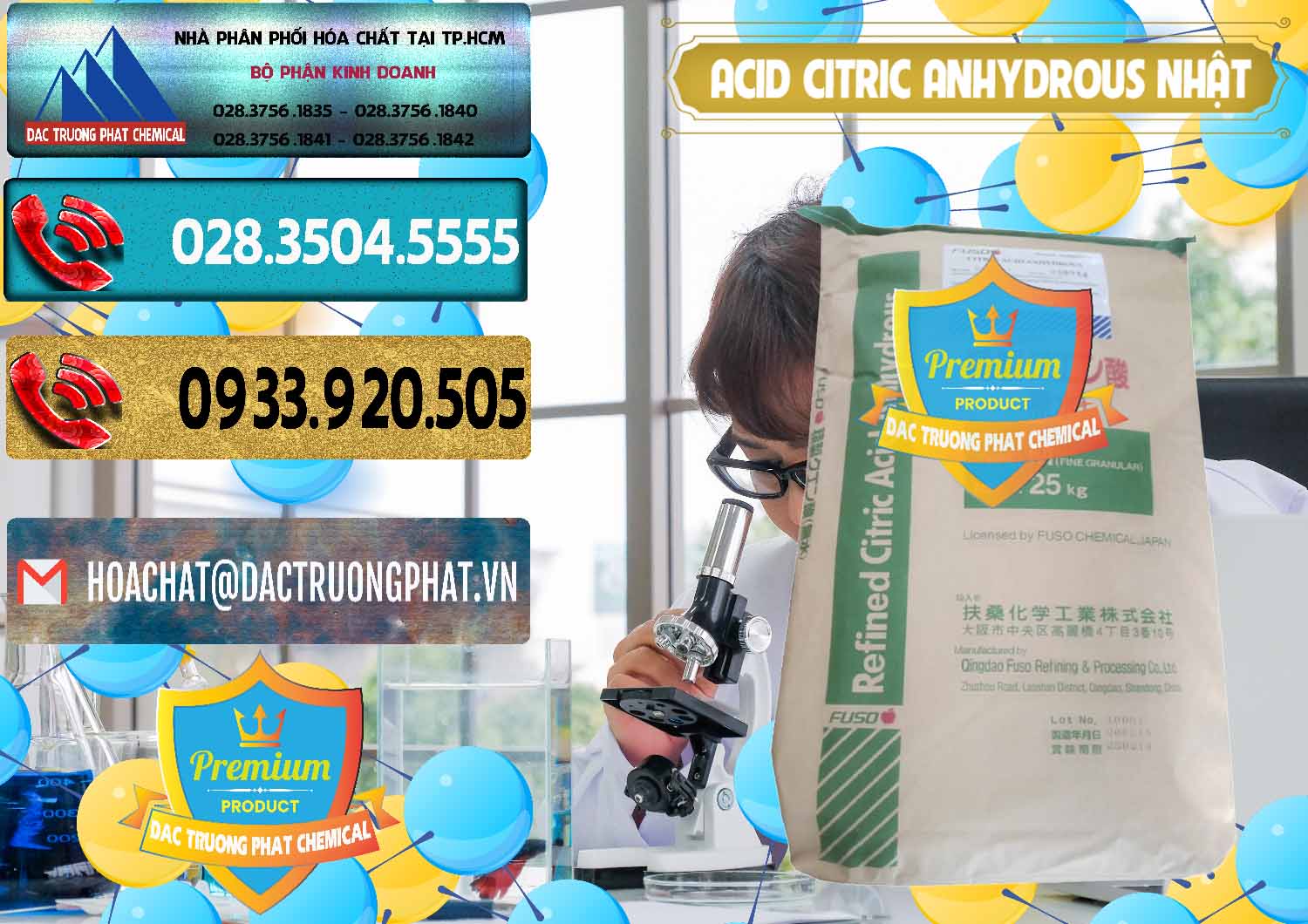 Đơn vị bán & cung cấp Acid Citric - Axit Citric Anhydrous FUSO Nhật Japan - 0439 - Công ty chuyên cung cấp và kinh doanh hóa chất tại TP.HCM - hoachatdetnhuom.com