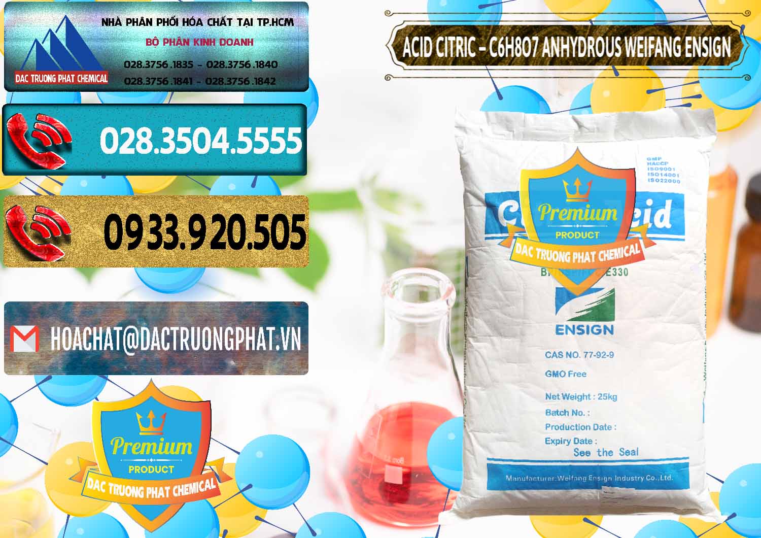 Chuyên nhập khẩu và bán Acid Citric - Axit Citric Khan Anhydrous Weifang Trung Quốc China - 0008 - Cty cung cấp _ phân phối hóa chất tại TP.HCM - hoachatdetnhuom.com