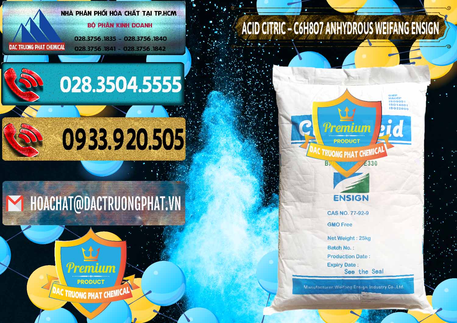 Công ty bán - cung cấp Acid Citric - Axit Citric Khan Anhydrous Weifang Trung Quốc China - 0008 - Công ty phân phối ( cung cấp ) hóa chất tại TP.HCM - hoachatdetnhuom.com