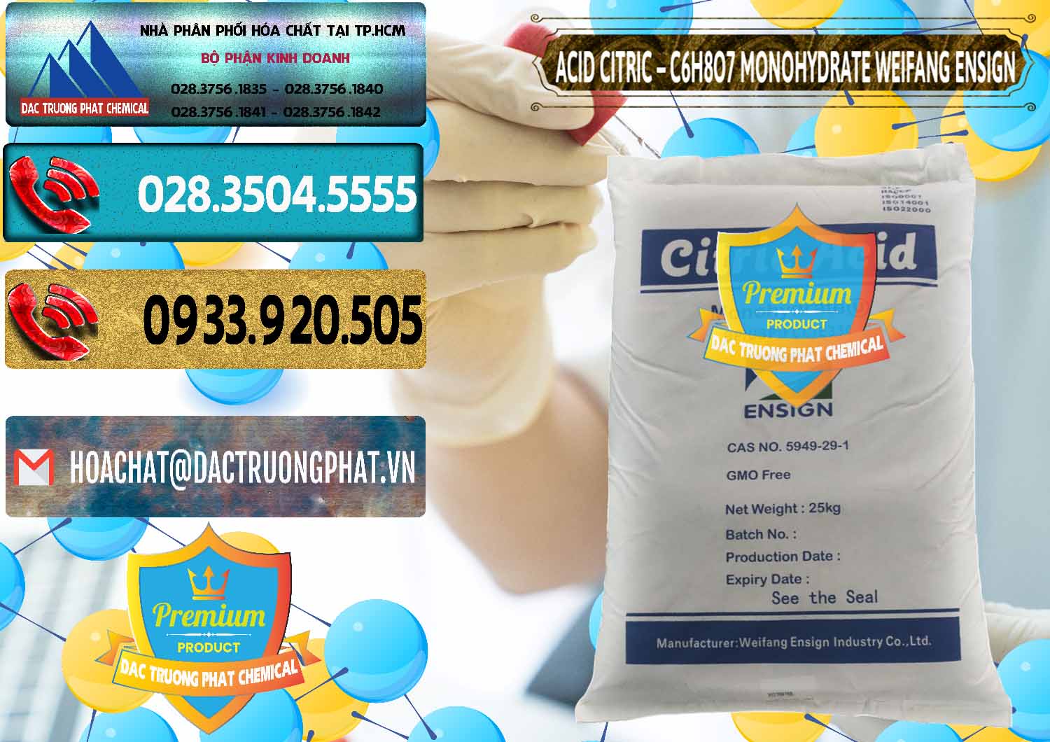 Đơn vị chuyên phân phối và bán Acid Citric - Axit Citric Monohydrate Weifang Trung Quốc China - 0009 - Nơi chuyên phân phối _ cung ứng hóa chất tại TP.HCM - hoachatdetnhuom.com