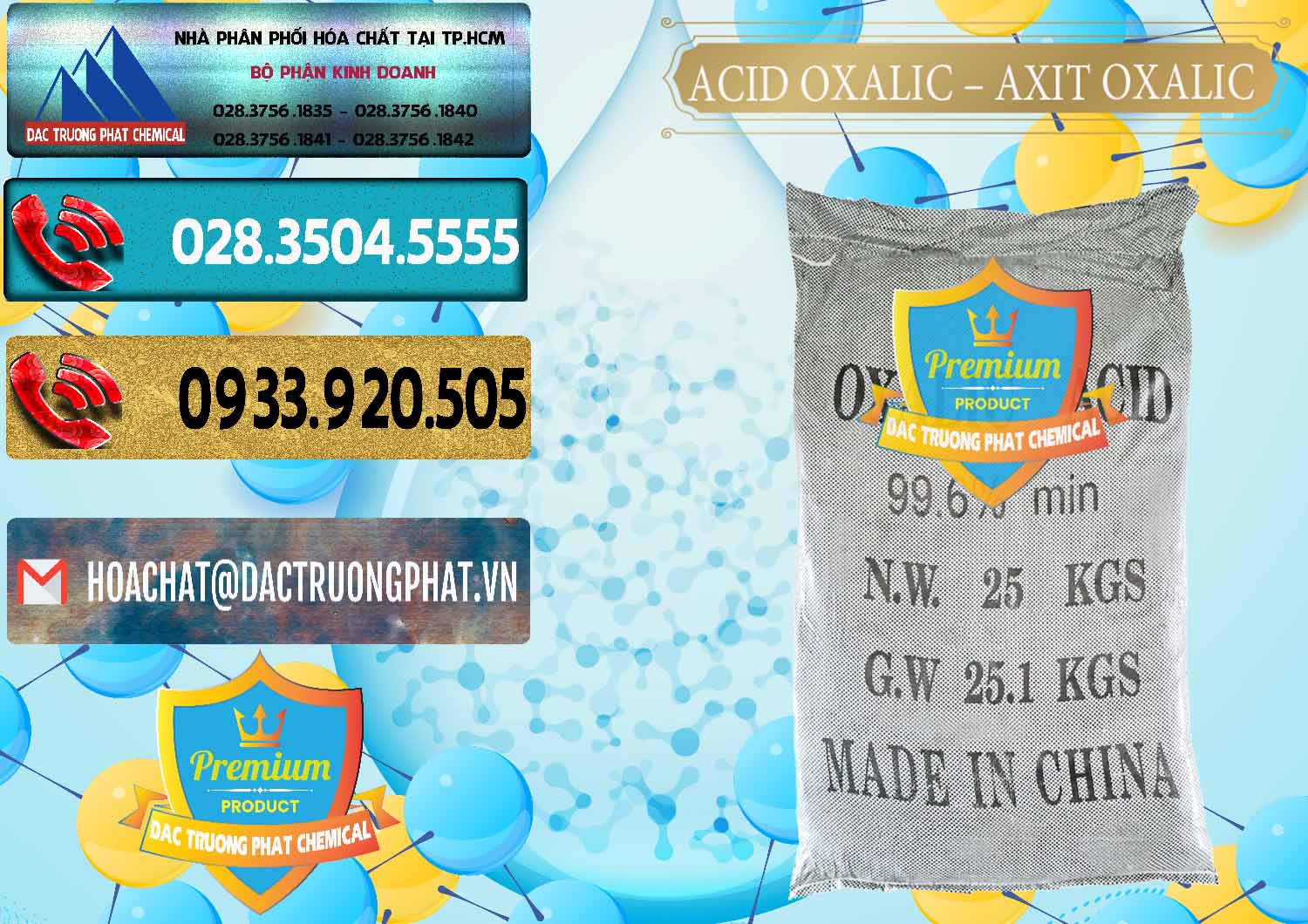 Đơn vị chuyên kinh doanh & bán Acid Oxalic – Axit Oxalic 99.6% Trung Quốc China - 0014 - Nơi phân phối và cung cấp hóa chất tại TP.HCM - hoachatdetnhuom.com