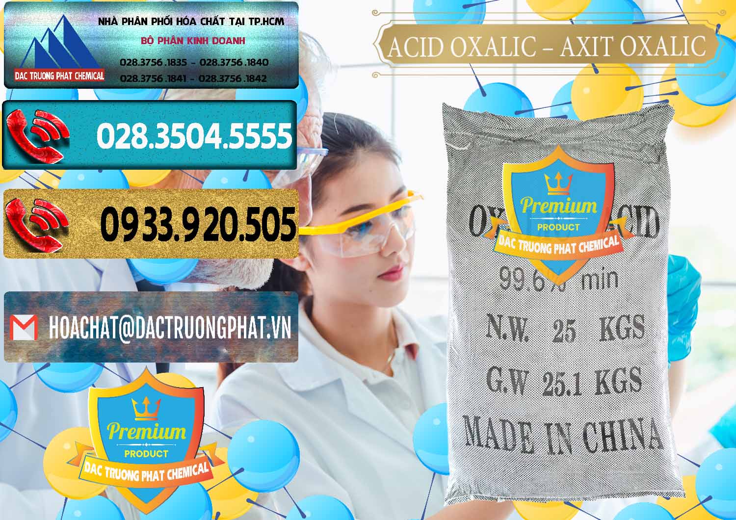 Công ty chuyên phân phối - bán Acid Oxalic – Axit Oxalic 99.6% Trung Quốc China - 0014 - Chuyên nhập khẩu _ cung cấp hóa chất tại TP.HCM - hoachatdetnhuom.com