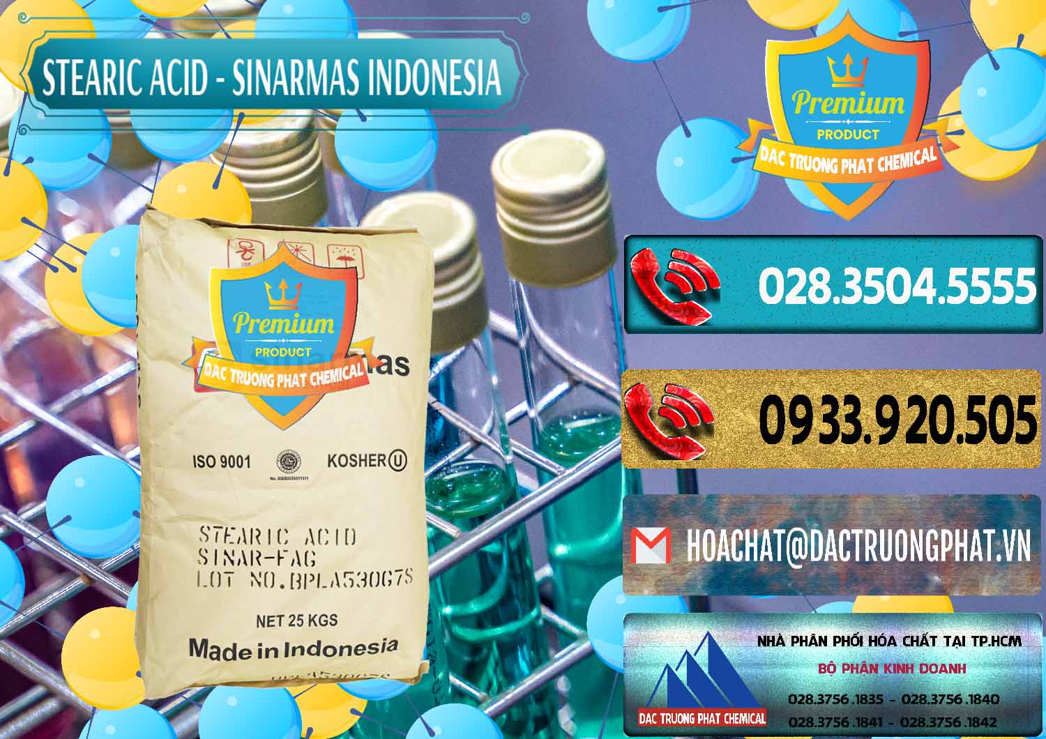 Nhà cung cấp & bán Axit Stearic - Stearic Acid Sinarmas Indonesia - 0389 - Chuyên cung cấp & phân phối hóa chất tại TP.HCM - hoachatdetnhuom.com