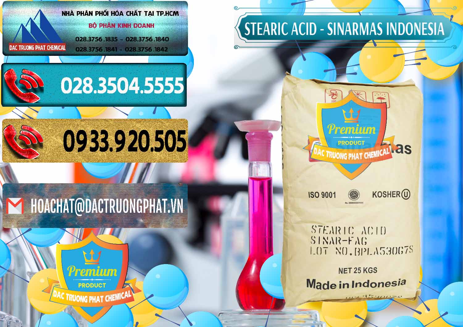 Công ty chuyên cung ứng & bán Axit Stearic - Stearic Acid Sinarmas Indonesia - 0389 - Đơn vị kinh doanh _ phân phối hóa chất tại TP.HCM - hoachatdetnhuom.com