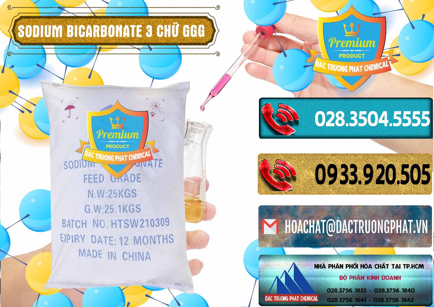 Chuyên bán _ cung cấp Sodium Bicarbonate – Bicar NaHCO3 Food Grade 3 Chữ GGG Trung Quốc China - 0259 - Công ty kinh doanh - cung cấp hóa chất tại TP.HCM - hoachatdetnhuom.com