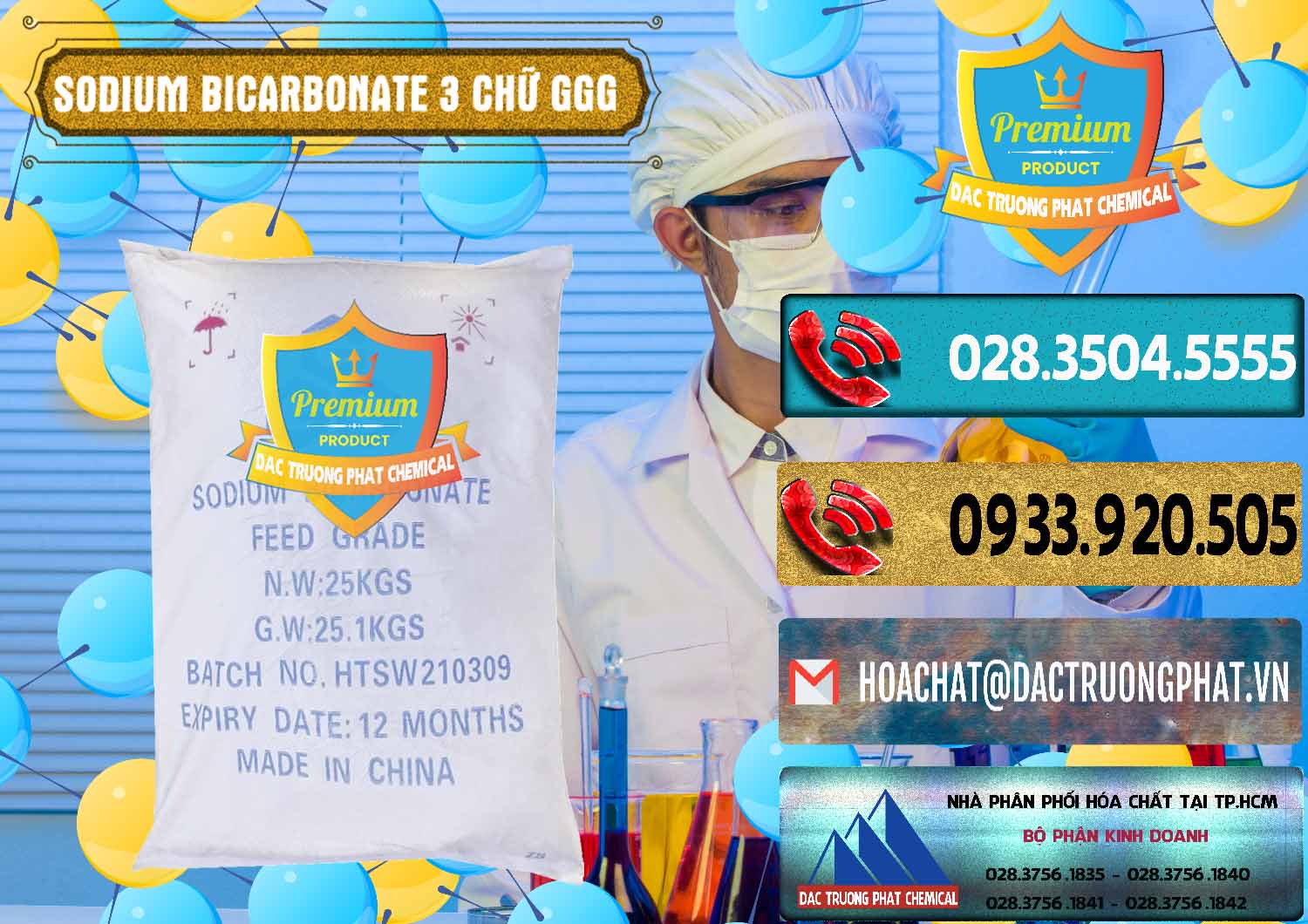 Cty kinh doanh & bán Sodium Bicarbonate – Bicar NaHCO3 Food Grade 3 Chữ GGG Trung Quốc China - 0259 - Công ty kinh doanh ( cung cấp ) hóa chất tại TP.HCM - hoachatdetnhuom.com