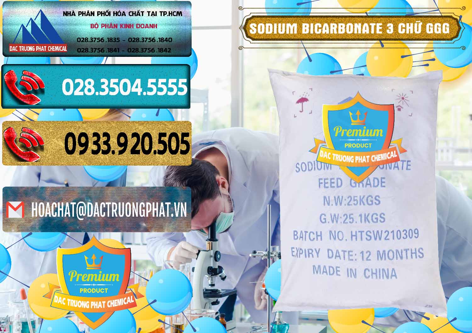 Nơi chuyên bán _ cung cấp Sodium Bicarbonate – Bicar NaHCO3 Food Grade 3 Chữ GGG Trung Quốc China - 0259 - Cty chuyên phân phối _ kinh doanh hóa chất tại TP.HCM - hoachatdetnhuom.com
