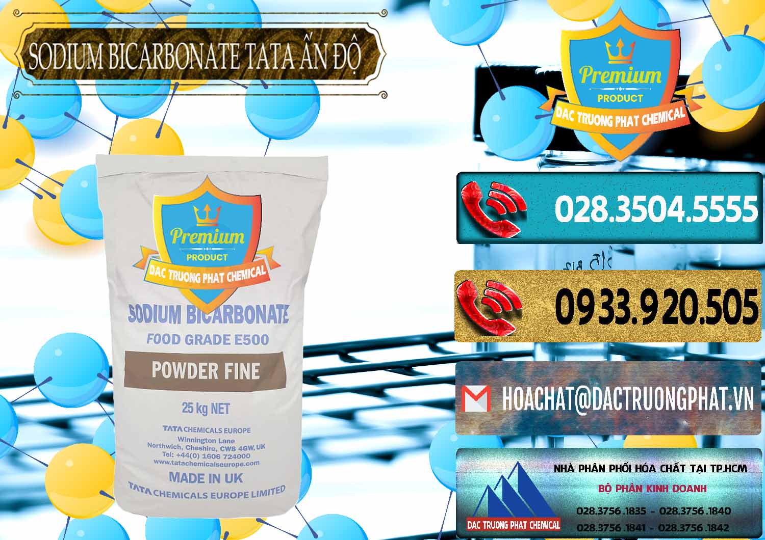 Chuyên nhập khẩu _ bán Sodium Bicarbonate – Bicar NaHCO3 E500 Thực Phẩm Food Grade Tata Ấn Độ India - 0261 - Đơn vị nhập khẩu và phân phối hóa chất tại TP.HCM - hoachatdetnhuom.com