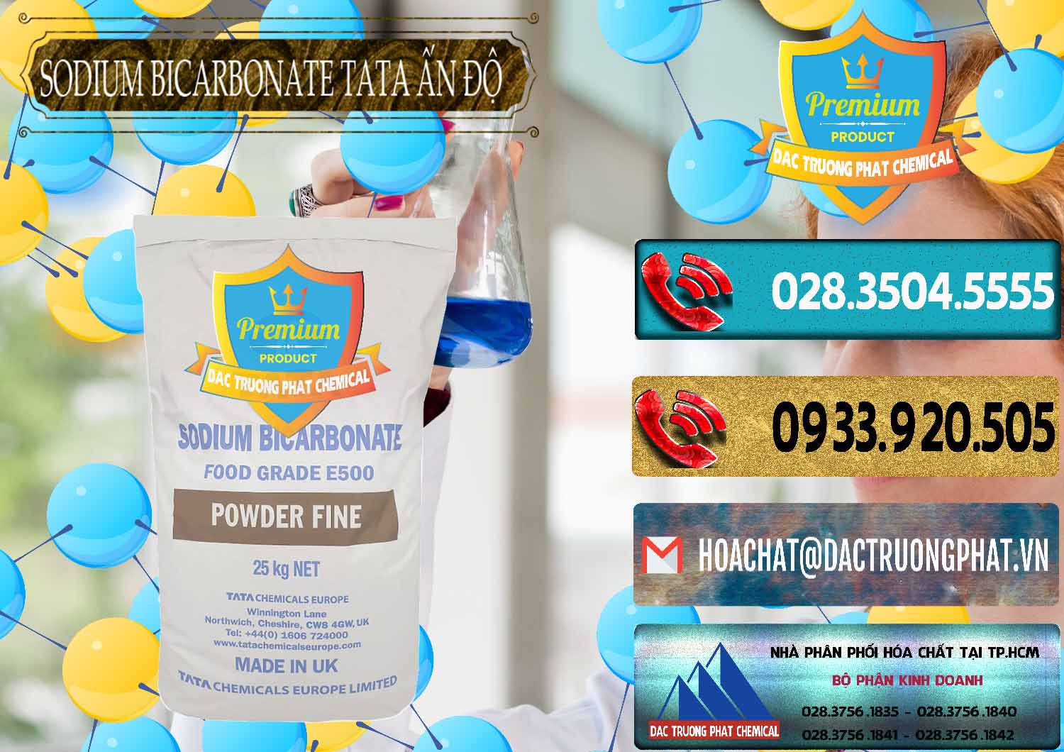 Đơn vị phân phối - bán Sodium Bicarbonate – Bicar NaHCO3 E500 Thực Phẩm Food Grade Tata Ấn Độ India - 0261 - Công ty chuyên cung cấp - kinh doanh hóa chất tại TP.HCM - hoachatdetnhuom.com