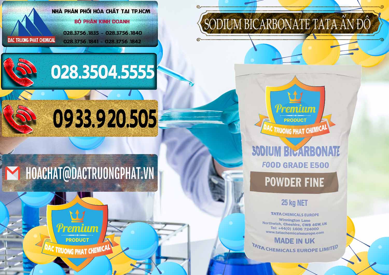 Đơn vị kinh doanh - bán Sodium Bicarbonate – Bicar NaHCO3 E500 Thực Phẩm Food Grade Tata Ấn Độ India - 0261 - Cty cung cấp và bán hóa chất tại TP.HCM - hoachatdetnhuom.com