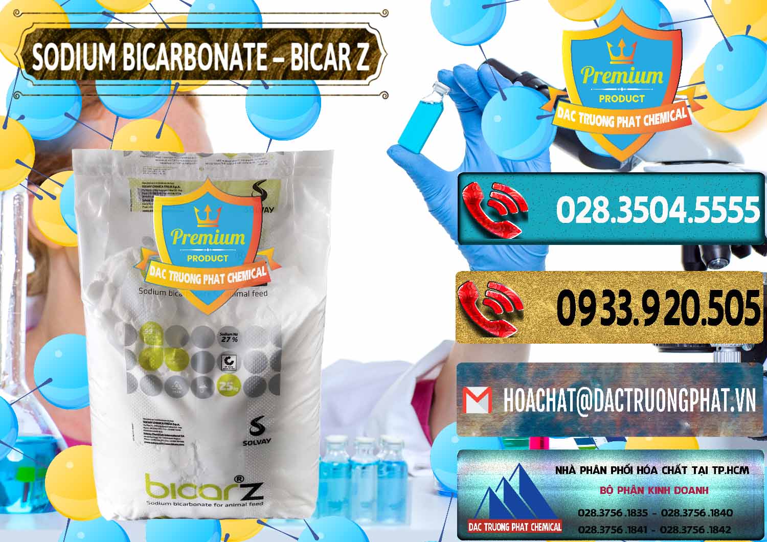 Chuyên bán _ cung cấp Sodium Bicarbonate – NaHCO3 Bicar Z Ý Italy Solvay - 0139 - Cty kinh doanh _ phân phối hóa chất tại TP.HCM - hoachatdetnhuom.com