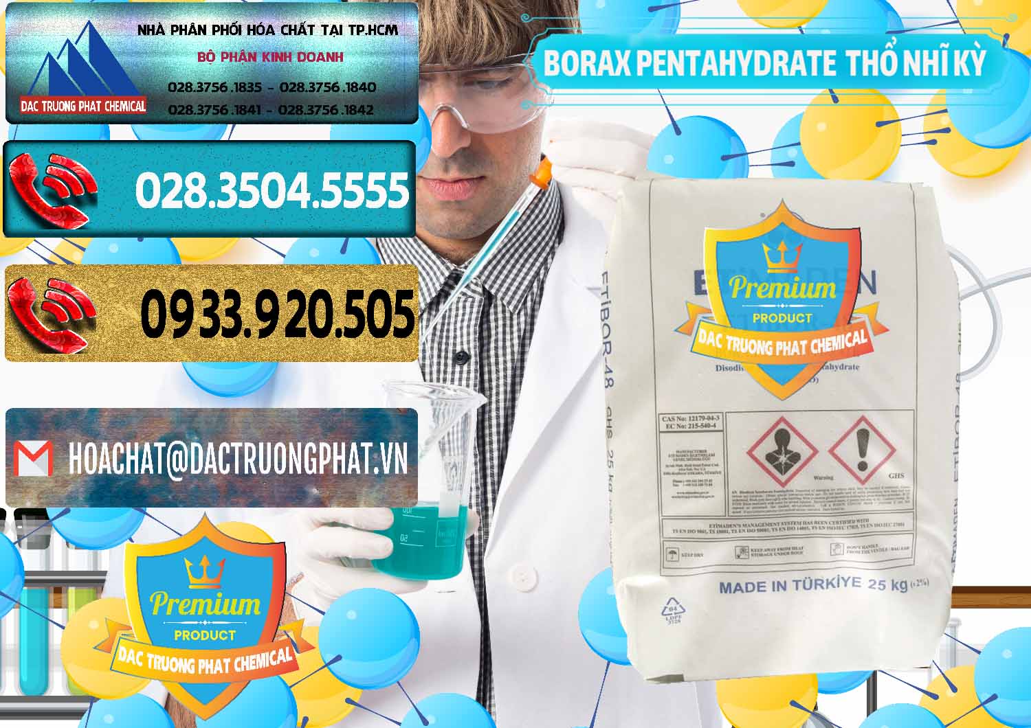 Nhà phân phối - bán Borax Pentahydrate Thổ Nhĩ Kỳ Turkey - 0431 - Phân phối và cung cấp hóa chất tại TP.HCM - hoachatdetnhuom.com