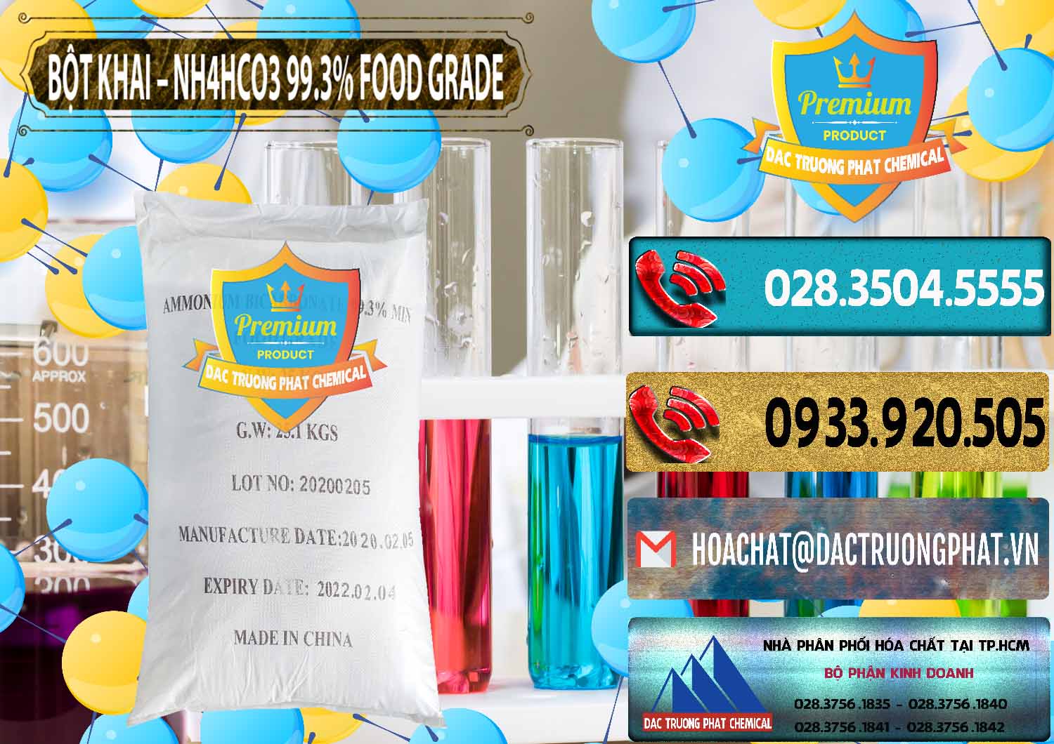 Công ty chuyên kinh doanh ( bán ) Ammonium Bicarbonate – Bột Khai NH4HCO3 Food Grade Trung Quốc China - 0019 - Nơi chuyên bán _ phân phối hóa chất tại TP.HCM - hoachatdetnhuom.com