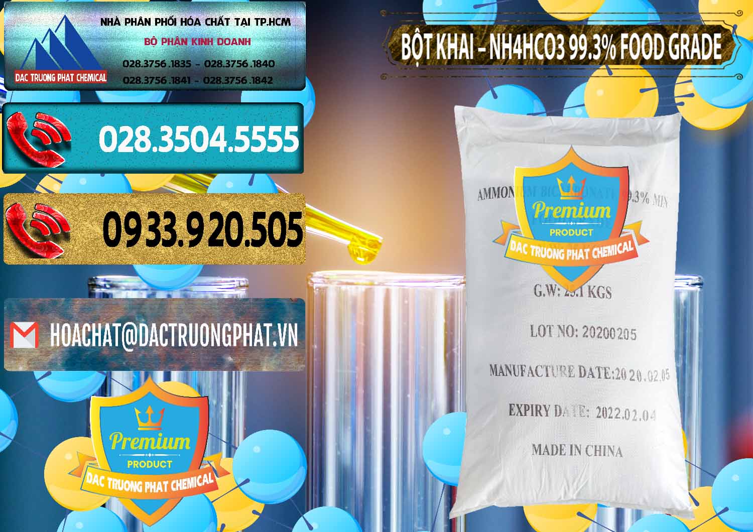 Cty bán _ cung cấp Ammonium Bicarbonate – Bột Khai NH4HCO3 Food Grade Trung Quốc China - 0019 - Nhà nhập khẩu ( cung cấp ) hóa chất tại TP.HCM - hoachatdetnhuom.com