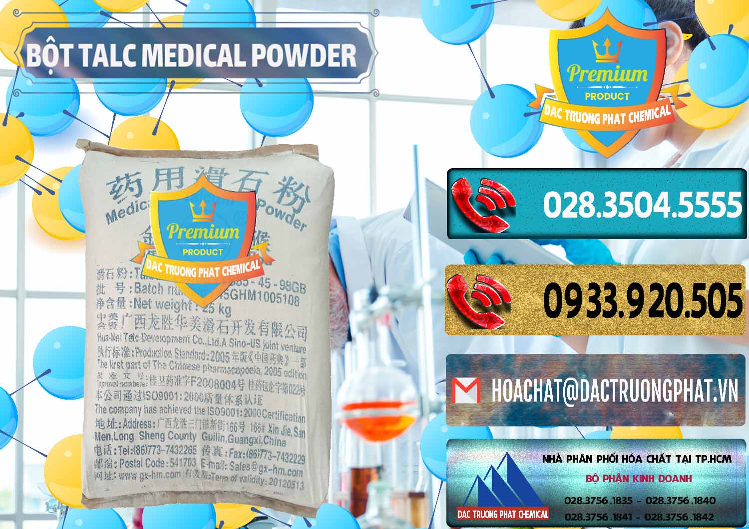 Công ty phân phối - bán Bột Talc Medical Powder Trung Quốc China - 0036 - Công ty chuyên cung ứng _ phân phối hóa chất tại TP.HCM - hoachatdetnhuom.com