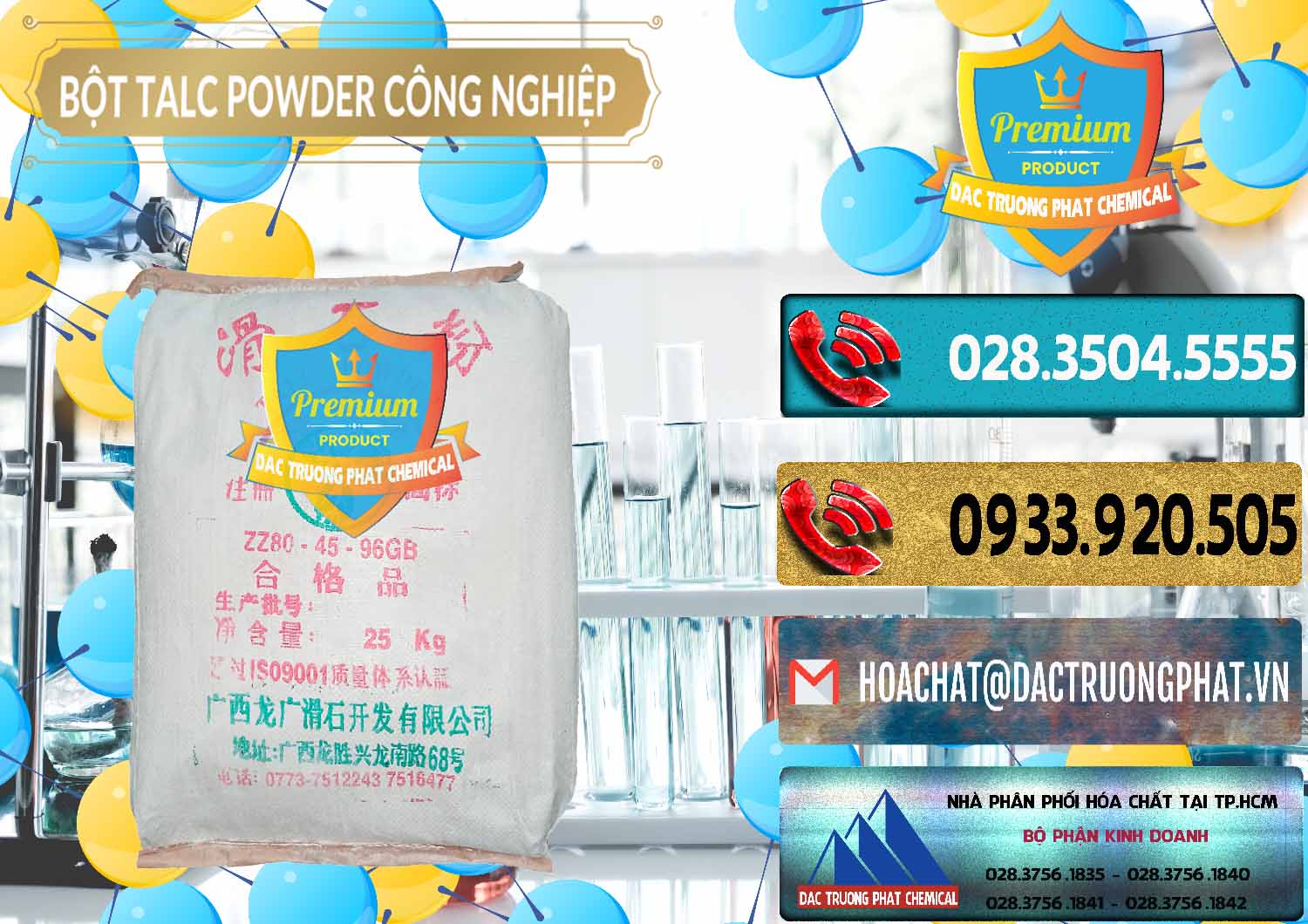 Nơi chuyên bán và phân phối Bột Talc Powder Công Nghiệp Trung Quốc China - 0037 - Đơn vị chuyên phân phối - nhập khẩu hóa chất tại TP.HCM - hoachatdetnhuom.com