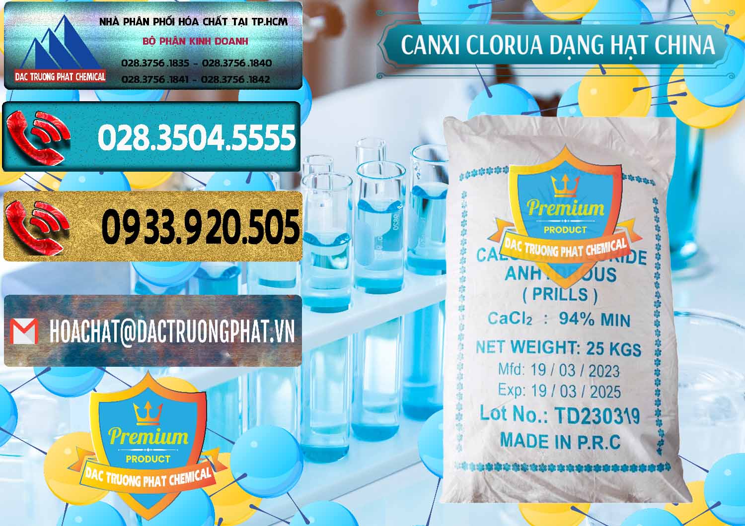 Nơi bán CaCl2 – Canxi Clorua 94% Dạng Hạt Trung Quốc China - 0373 - Cty chuyên bán - cung cấp hóa chất tại TP.HCM - hoachatdetnhuom.com