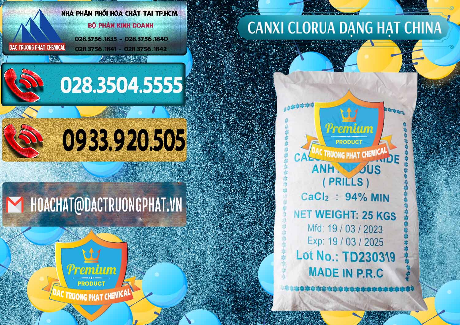 Công ty cung ứng - bán CaCl2 – Canxi Clorua 94% Dạng Hạt Trung Quốc China - 0373 - Phân phối _ cung cấp hóa chất tại TP.HCM - hoachatdetnhuom.com