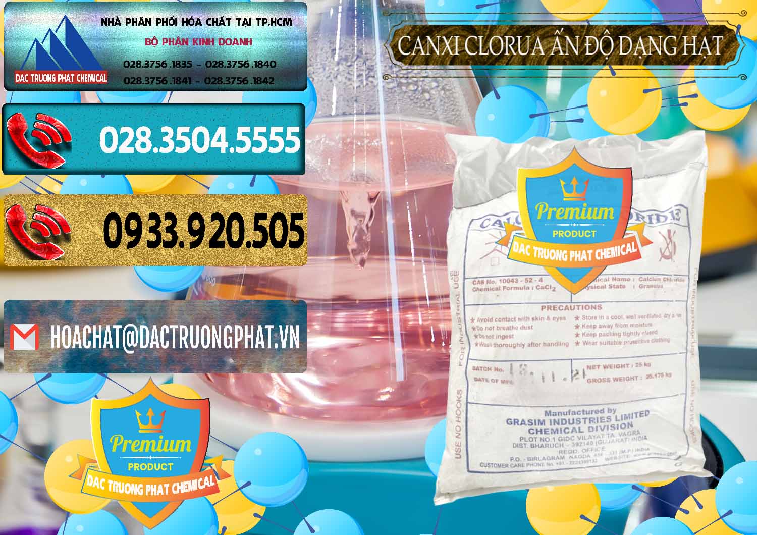 Công ty chuyên bán - phân phối CaCl2 – Canxi Clorua Dạng Hạt Aditya Birla Grasim Ấn Độ India - 0418 - Nơi chuyên nhập khẩu và cung cấp hóa chất tại TP.HCM - hoachatdetnhuom.com