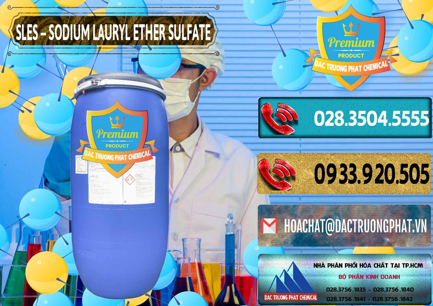 Cty bán và phân phối Chất Tạo Bọt Sles - Sodium Lauryl Ether Sulphate Kao Indonesia - 0046 - Cty chuyên phân phối & cung ứng hóa chất tại TP.HCM - hoachatdetnhuom.com