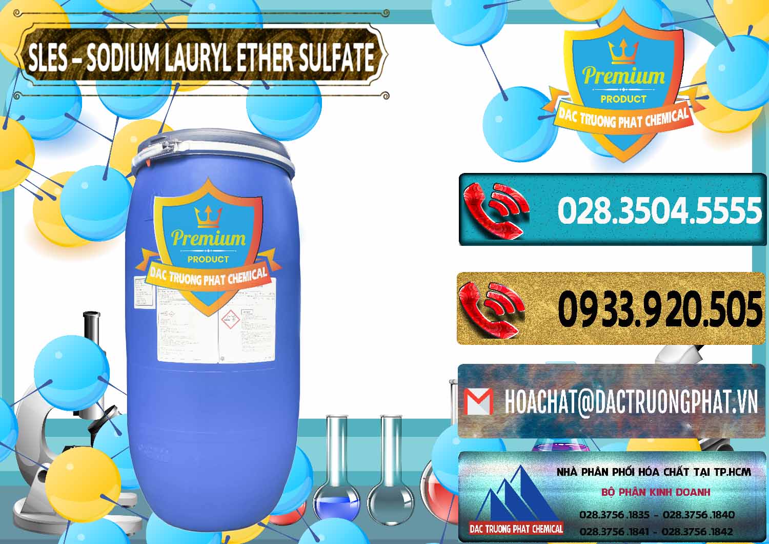Chuyên bán và phân phối Chất Tạo Bọt Sles - Sodium Lauryl Ether Sulphate Kao Indonesia - 0046 - Công ty kinh doanh và phân phối hóa chất tại TP.HCM - hoachatdetnhuom.com