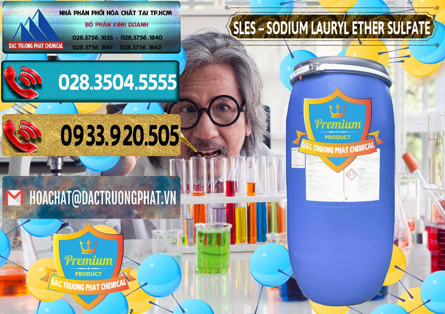 Nơi chuyên cung cấp - bán Chất Tạo Bọt Sles - Sodium Lauryl Ether Sulphate Kao Indonesia - 0046 - Phân phối ( cung ứng ) hóa chất tại TP.HCM - hoachatdetnhuom.com