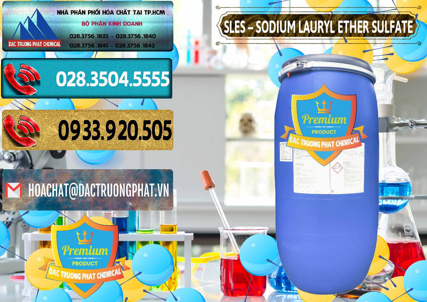 Đơn vị chuyên bán ( cung cấp ) Chất Tạo Bọt Sles - Sodium Lauryl Ether Sulphate Kao Indonesia - 0046 - Cty kinh doanh & cung cấp hóa chất tại TP.HCM - hoachatdetnhuom.com