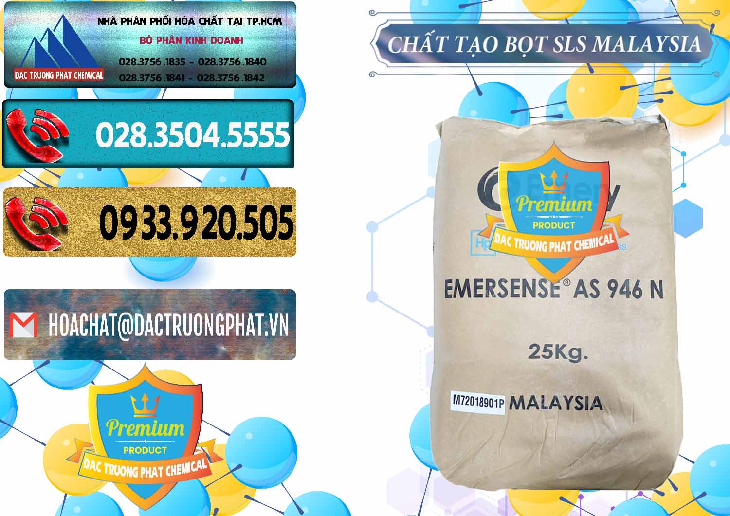 Cty phân phối - bán Chất Tạo Bọt SLS Emery - Emersense AS 946N Mã Lai Malaysia - 0423 - Nhà phân phối - cung cấp hóa chất tại TP.HCM - hoachatdetnhuom.com