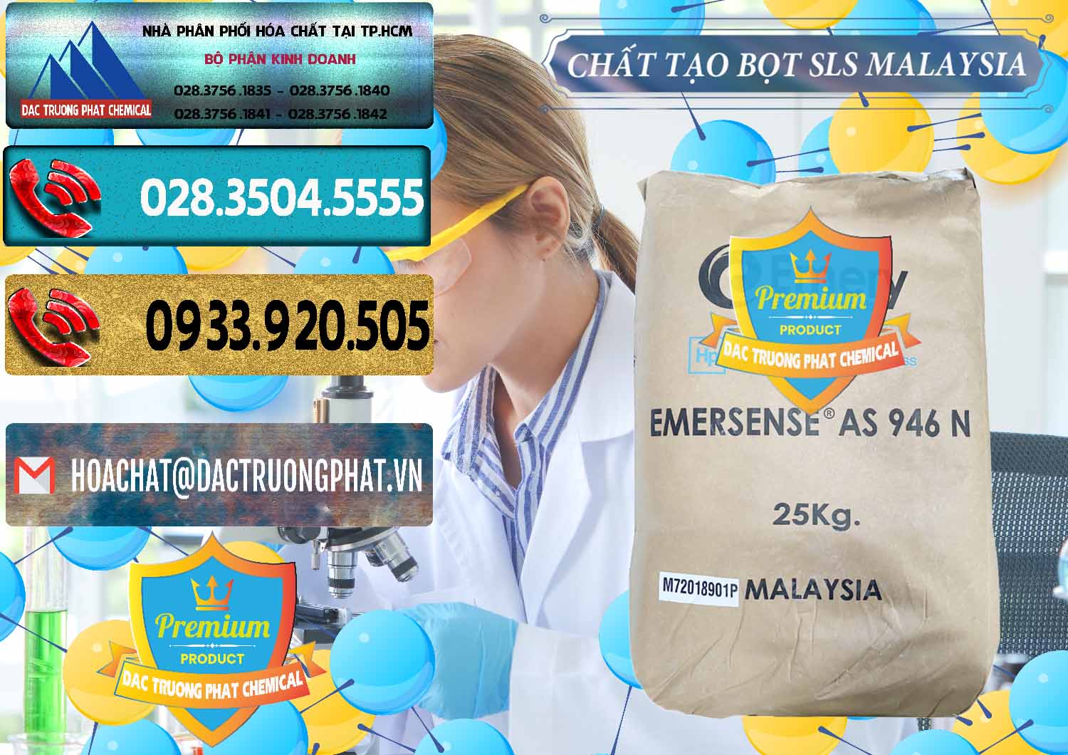 Công ty phân phối ( bán ) Chất Tạo Bọt SLS Emery - Emersense AS 946N Mã Lai Malaysia - 0423 - Nơi chuyên phân phối và nhập khẩu hóa chất tại TP.HCM - hoachatdetnhuom.com