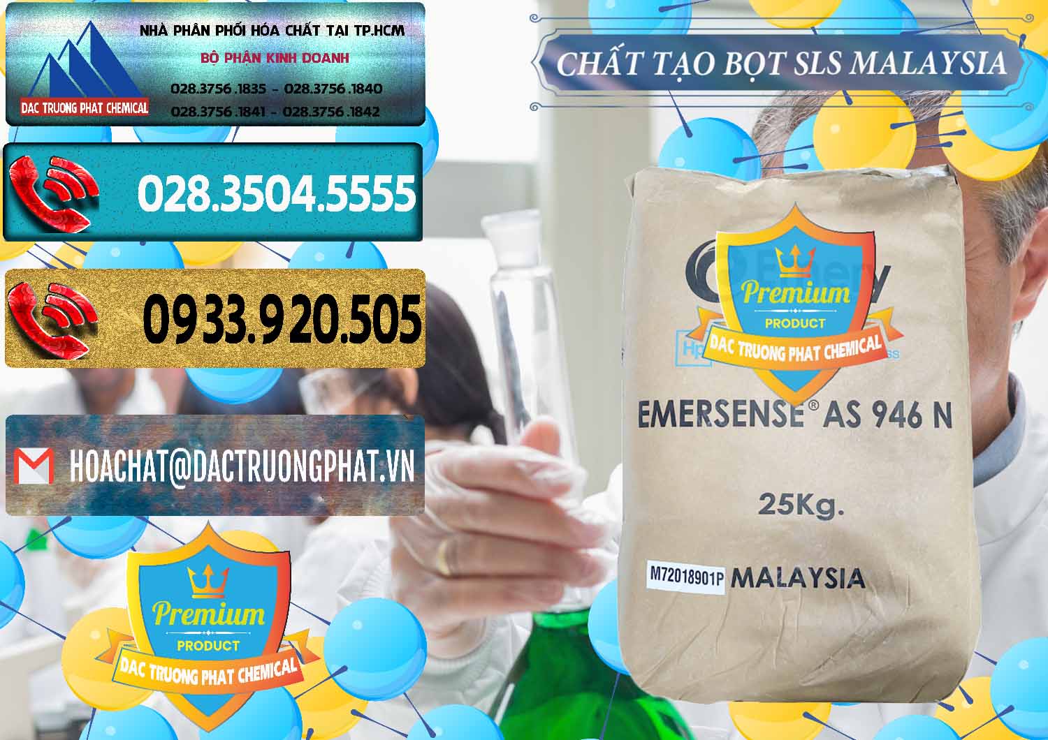 Đơn vị chuyên cung cấp và bán Chất Tạo Bọt SLS Emery - Emersense AS 946N Mã Lai Malaysia - 0423 - Nơi chuyên nhập khẩu & phân phối hóa chất tại TP.HCM - hoachatdetnhuom.com