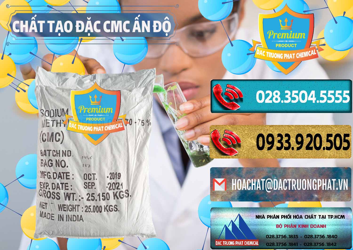 Công ty cung cấp & bán Chất Tạo Đặc CMC - Carboxyl Methyl Cellulose Ấn Độ India - 0044 - Chuyên phân phối & kinh doanh hóa chất tại TP.HCM - hoachatdetnhuom.com