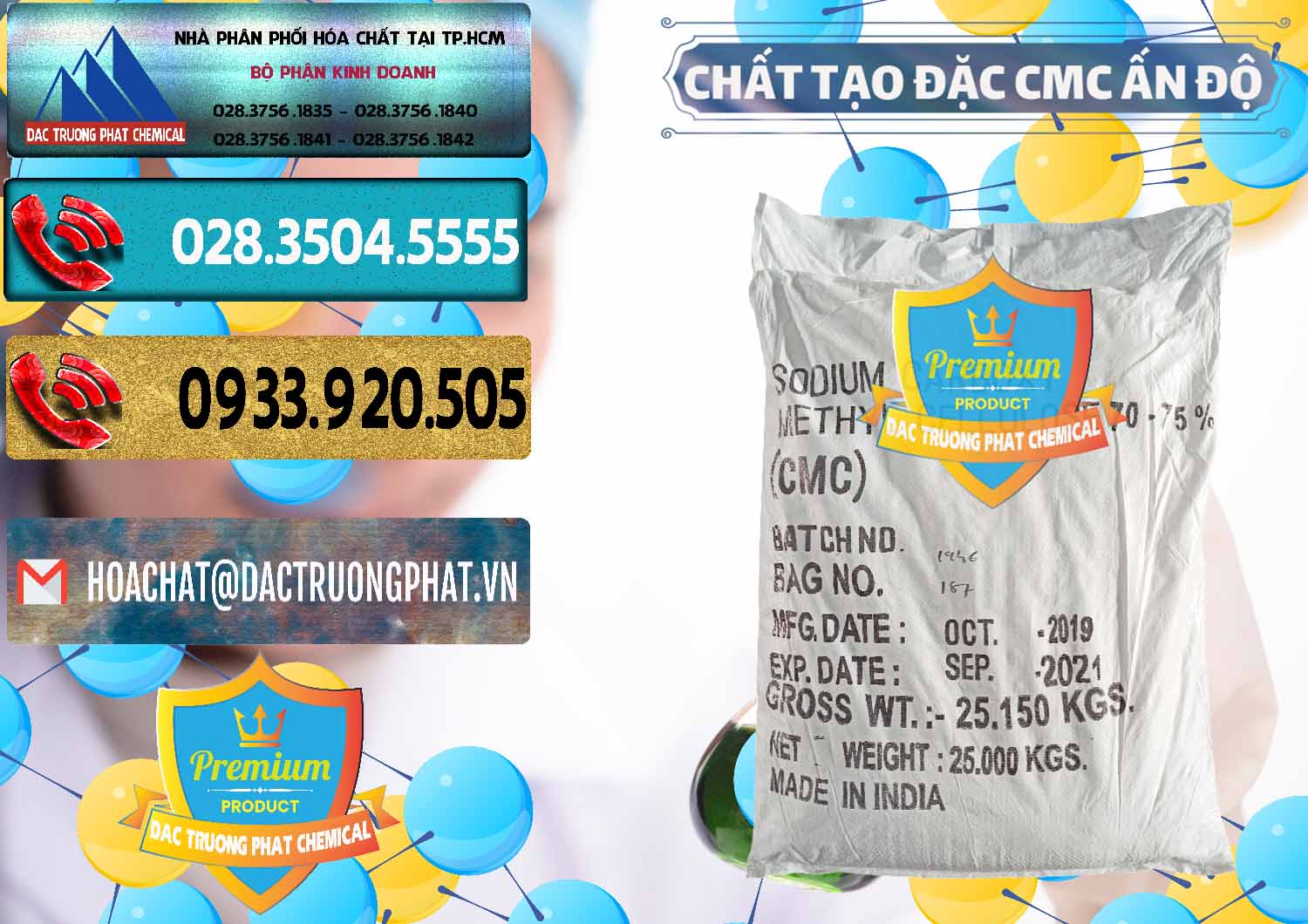 Chuyên kinh doanh - bán Chất Tạo Đặc CMC - Carboxyl Methyl Cellulose Ấn Độ India - 0044 - Nơi cung cấp _ phân phối hóa chất tại TP.HCM - hoachatdetnhuom.com