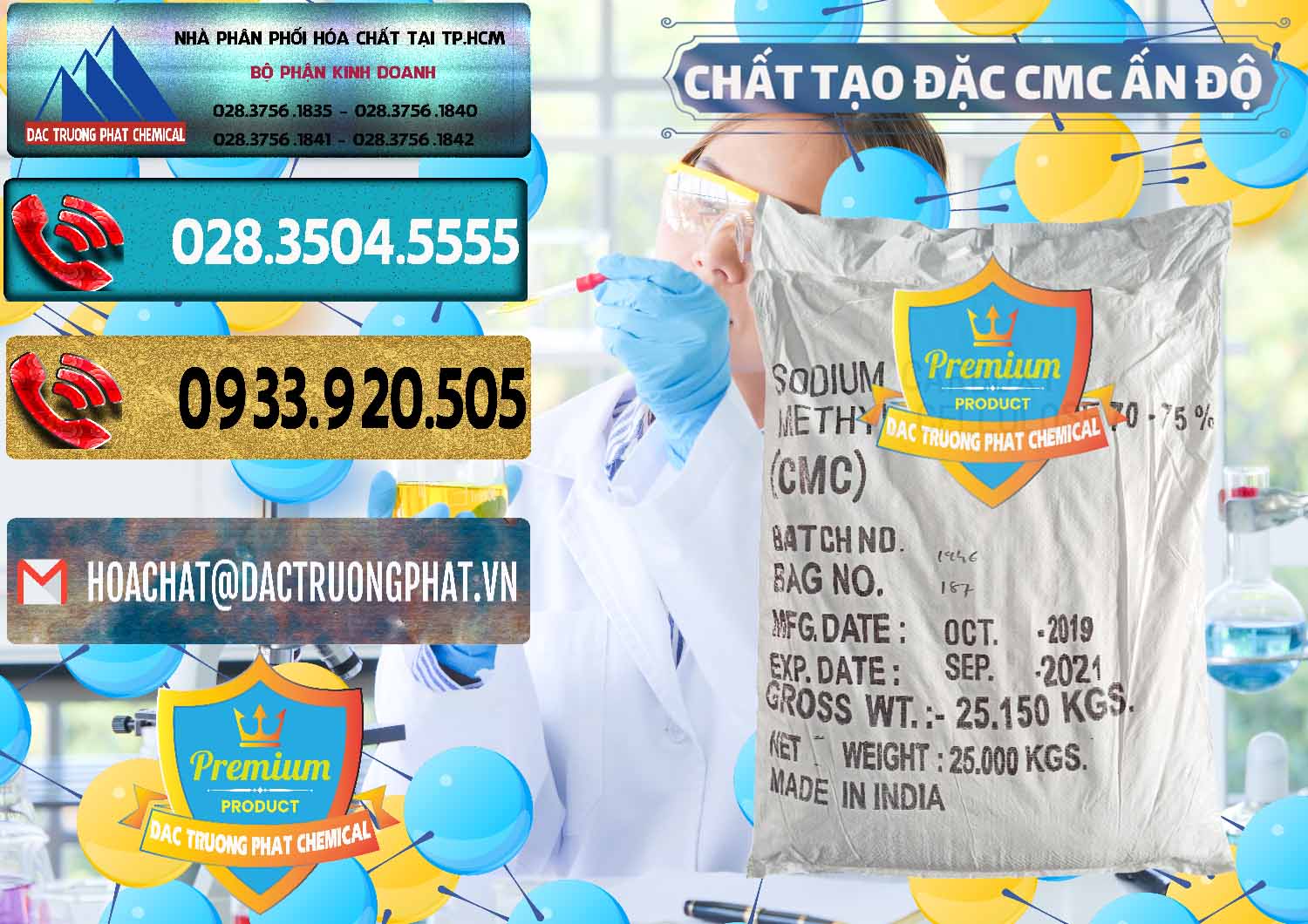 Phân phối & bán Chất Tạo Đặc CMC - Carboxyl Methyl Cellulose Ấn Độ India - 0044 - Phân phối và cung cấp hóa chất tại TP.HCM - hoachatdetnhuom.com