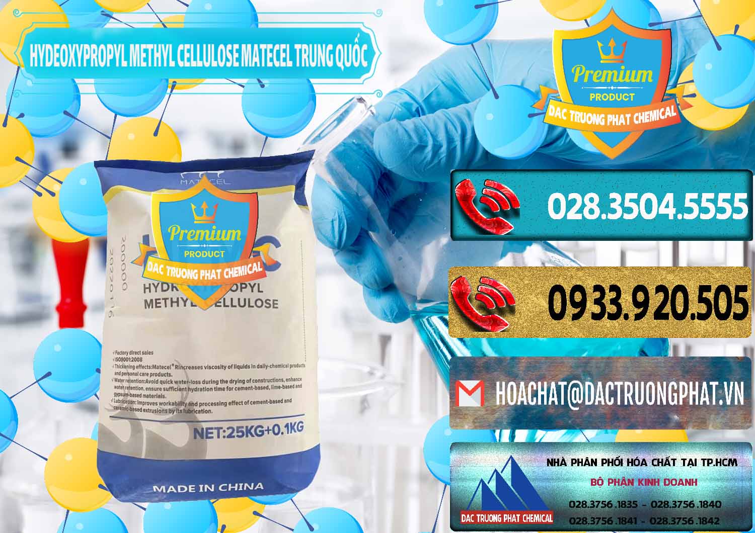 Chuyên bán và cung ứng Chất Tạo Đặc HPMC - Hydroxypropyl Methyl Cellulose Matecel Trung Quốc China - 0396 - Cty chuyên phân phối _ nhập khẩu hóa chất tại TP.HCM - hoachatdetnhuom.com