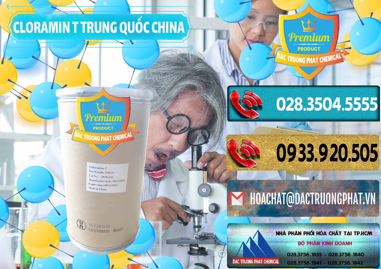 Công ty bán và cung cấp Cloramin T Khử Trùng, Diệt Khuẩn Trung Quốc China - 0301 - Nơi cung cấp - phân phối hóa chất tại TP.HCM - hoachatdetnhuom.com