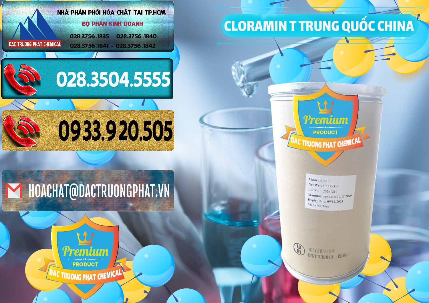 Đơn vị chuyên bán & cung cấp Cloramin T Khử Trùng, Diệt Khuẩn Trung Quốc China - 0301 - Công ty cung cấp & phân phối hóa chất tại TP.HCM - hoachatdetnhuom.com
